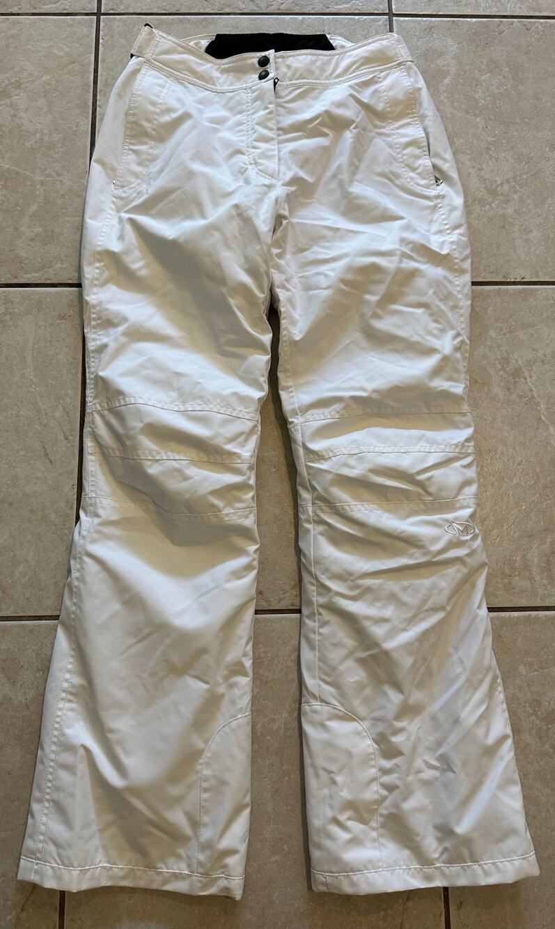 Marker Evolution Women's White Ski Snow Pants Waterproof Winter Size 6